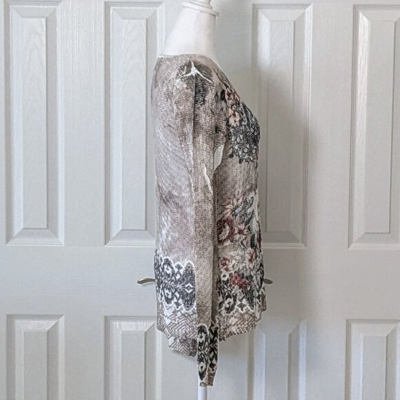 BELLE FRANCE Women's  Long Sleeve Sweater  Size S  Multi Color - Picture 3 of 7